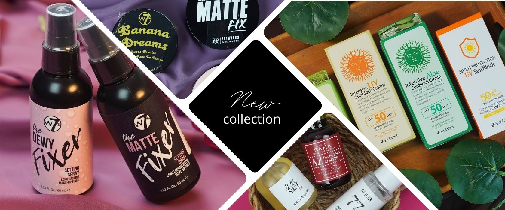 Black modern beauty and cosmetics facebook cover banner (1680 x 700 px)