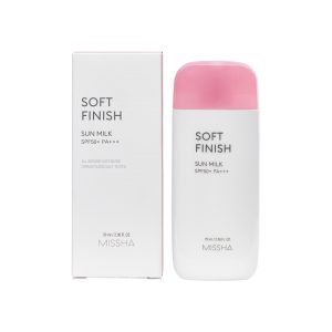 Missha All Around Safe Block Soft Finish Sun Milk SPF50+ Or PA+++    Made in Korea