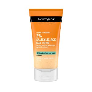 Neutrogena Clear & Defend 2% Salicylic Acid Face Scrub Size: 150ml
